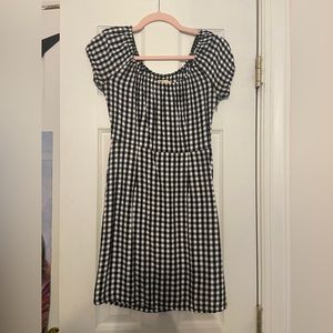 Hollister Co. kids black and white plaid dress; Size small